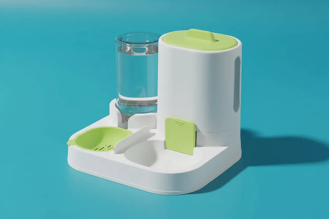Distributeur automatique de nourriture et d'eau pour animaux de compagnie 2 en 1 APETA